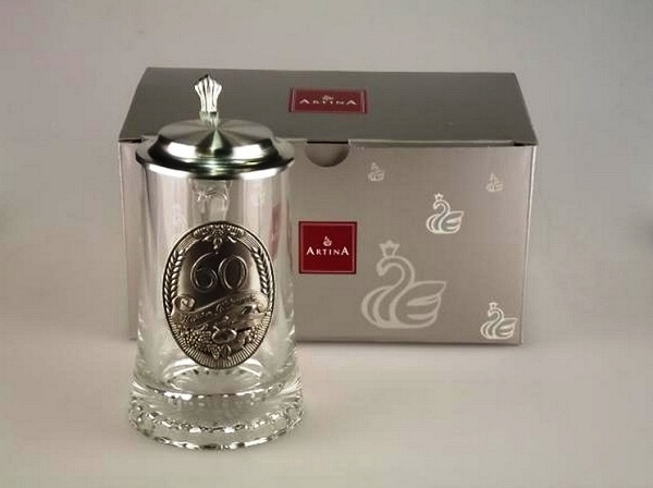 Кружка для пива "60 лет" 0,5л