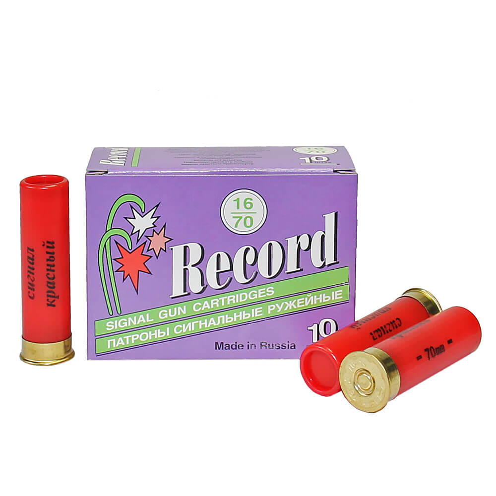 Патрон к.16*70, сигнальный (красный)