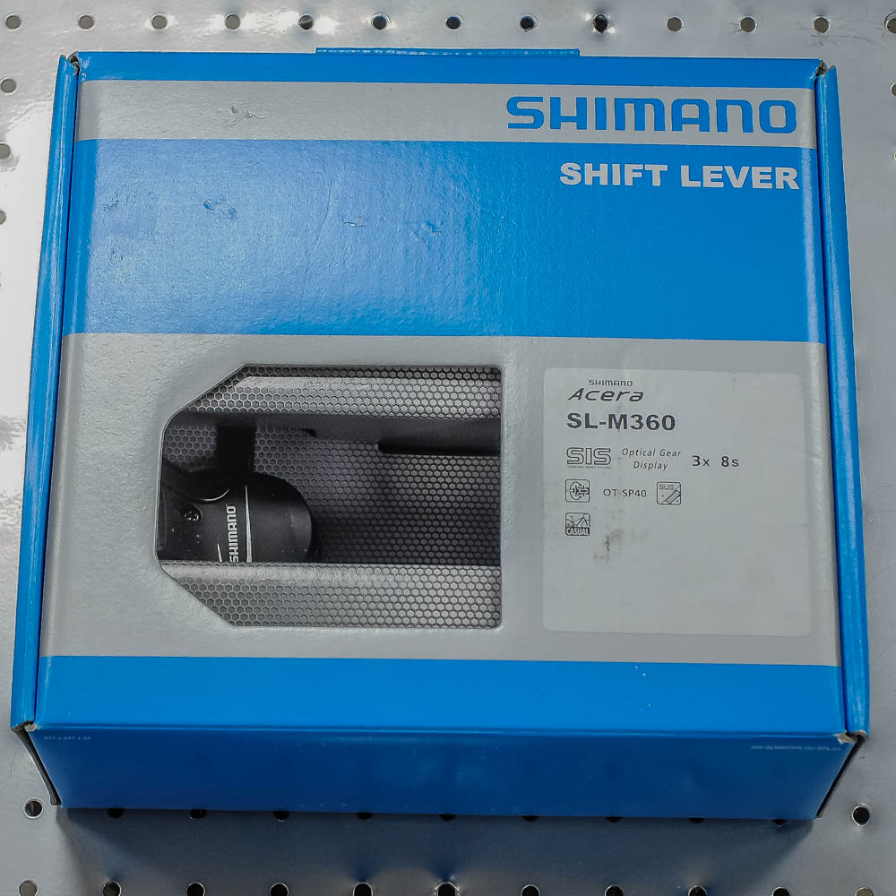 Шифтер Aсera M360 лев/пр 3*8 ск трос+оплетка